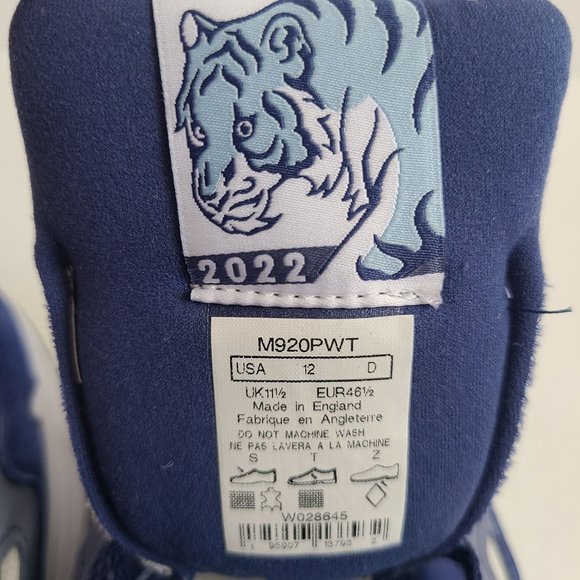 NEW New Balance 920 Made In England Year Of The Tiger Shoes M920PWT Size 12 Blue main image 7